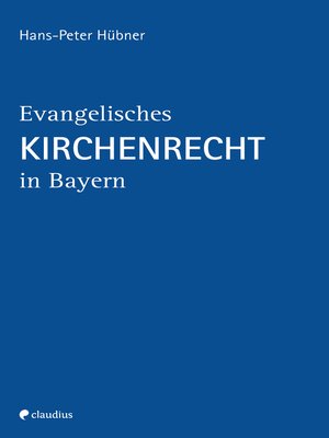 cover image of Evangelisches Kirchenrecht in Bayern